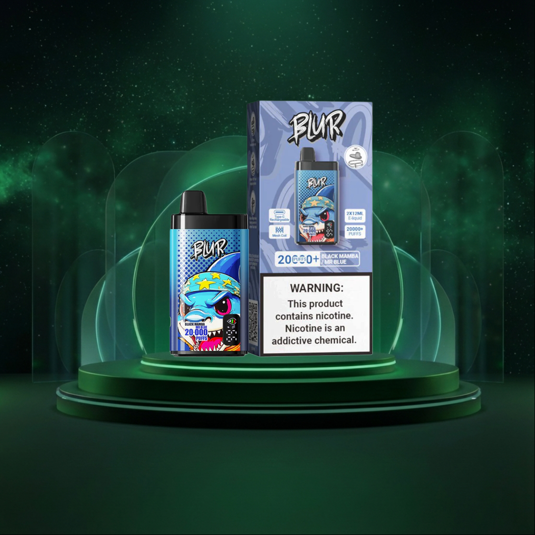 Blur 20000 - 20K - Polska - Jednorazówki - E papieros - Black Mamba  Mr Blue - 20000 Buchów